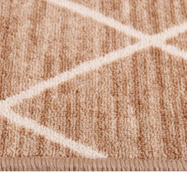 vidaXL Tapis de couloir Marron clair 80x150 cm