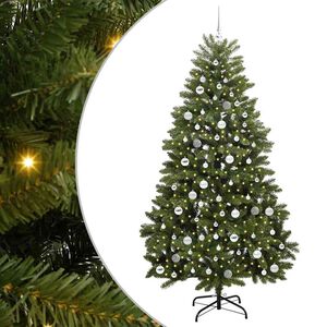 vidaXL Sapin de No&euml;l artificiel 210 cm 300 LED Blanc chaud Vert