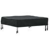 vidaXL Housse de Table Uni Noir 62 x 62 x 15 cm tissu