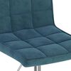 vidaXL Chaises pivotantes &agrave; manger lot de 2 bleu velours