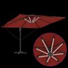 vidaXL Parasol Terre cuite 284 x 286 x 270 cm Polyester et Aluminium