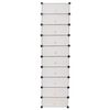 vidaXL Armoire &agrave; chaussures avec 10 compartiments Blanc
