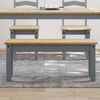 vidaXL Banc &agrave; manger PANAMA gris 105x30x45 cm bois massif de pin