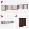 vidaXL Barri&egrave;re pour chien porte pliable 10 panneaux bois de peuplier
