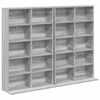 vidaXL Meuble CD 2 pc Sonoma gris 65 x 23,5 x 97,5 cm