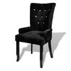 vidaXL Fauteuil noir velours