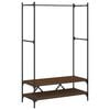 vidaXL Porte-vêtements avec étagères chêne marron bois d'ingénierie