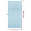 vidaXL Serviettes de sport 2 pcs Bleu 180 x 90 cm