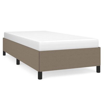 vidaXL Cadre de lit sans matelas taupe 90x200 cm tissu