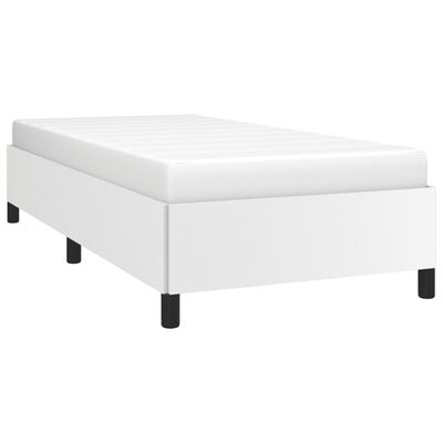 vidaXL Cadre de lit sans matelas blanc 90x190 cm similicuir