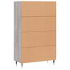vidaXL Buffet haut sonoma gris 69,5x31x115 cm bois d'ing&eacute;nierie