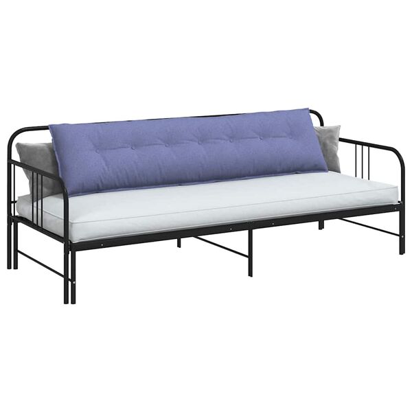 vidaXL Coussin de Dos Bleu denim 200 x 19 x 50 cm tissu