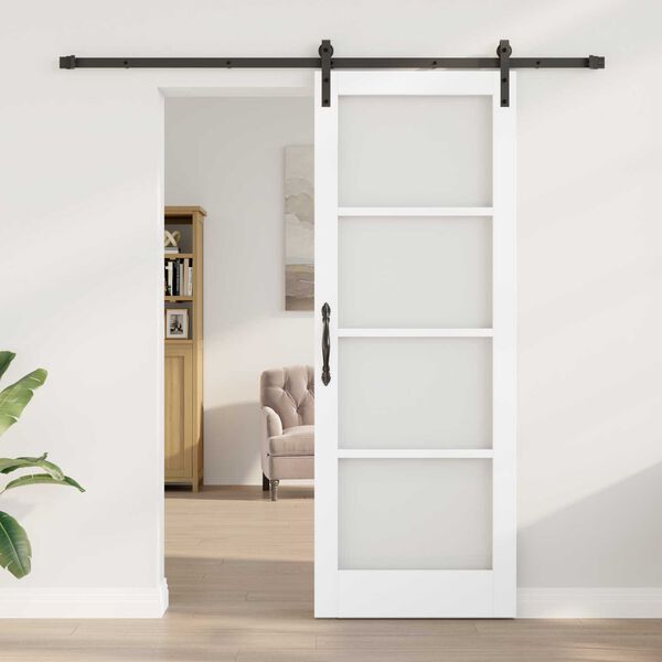 vidaXL Porte coulissante ORKDAL Blanc 78 x 211 cm