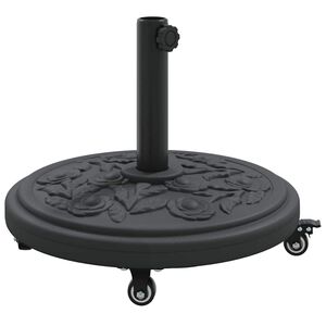 vidaXL Pied de parasol Art d&eacute;co Noir &Oslash; 45 x 39,5 cm Fer