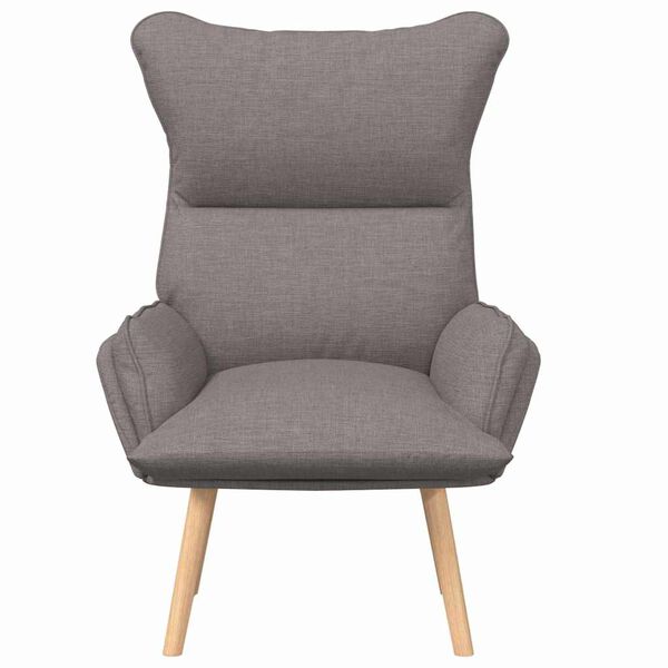vidaXL fauteuil Taupe 69 x 74 x 93 cm tissu