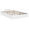 vidaXL Cadre de lit ottoman Blanc 203 x 140 x 25 cm Bois d&rsquo;ing&eacute;nierie
