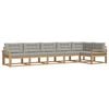 vidaXL Ensemble de canap&eacute;s d'ext&eacute;rieur 4 pc Blanc et gris clair