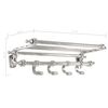 vidaXL Porte-manteau Montage mural Argent 77 x 30 x 18 cm Aluminium