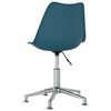 vidaXL Chaises &agrave; manger pivotantes lot de 6 Turquoise similicuir