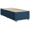 vidaXL Sommier à lattes de lit avec matelas Bleu 90x200 cm Tissu