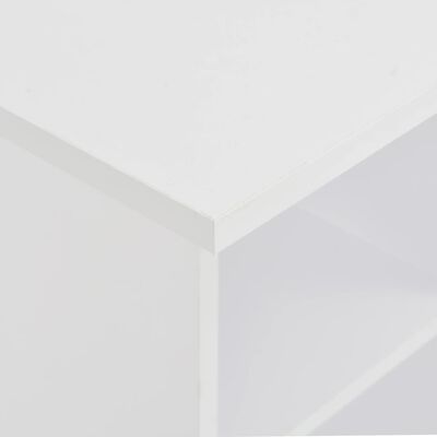 vidaXL Table de bar Blanc 60x60x110 cm