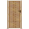 vidaXL Portail de jardin 100x175 cm en acier Corten, design carr&eacute;
