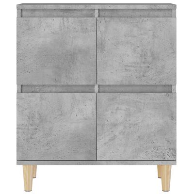 vidaXL Buffet Gris béton 60x35x70 cm Bois d'ingénierie