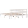 vidaXL Cadre de lit Blanc 180 x 200 cm Bois de pin massif