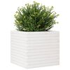 vidaXL Jardini&egrave;re blanc 50x50x45,5 cm bois de pin massif