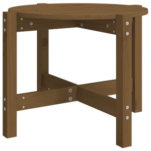 vidaXL Table basse Marron miel &Oslash; 62,5x45 cm Bois massif de pin