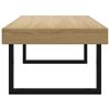 vidaXL Table basse Marron clair et noir 120x60x40 cm MDF et fer