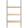 vidaXL &Eacute;tag&egrave;re inclin&eacute;e 3 niveaux Marron clair et noir 64x35x120,5 cm