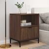 vidaXL 2 pcs Ch&ecirc;ne marron 49 x 36 x 61 cm Bois d'ing&eacute;nierie