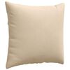 vidaXL Coussins de canap&eacute; 2 pcs Cr&egrave;me 45 x 45 cm tissu