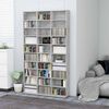 vidaXL Armoire &agrave; CD Gris b&eacute;ton 102x16x177,5 cm Bois d'ing&eacute;nierie