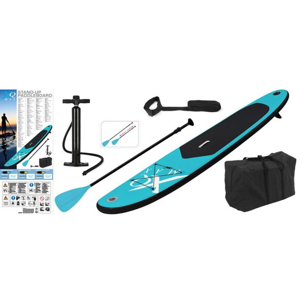 XQ Max Planche &agrave; pagaie gonflable 285 cm Bleu et noir