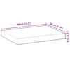 vidaXL &Eacute;tag&egrave;res flottantes 3 pcs 40x30x4 cm acacia massif non trait&eacute;
