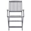 vidaXL Chaises pliables d'ext&eacute;rieur lot de 6 et coussins Bois d'acacia