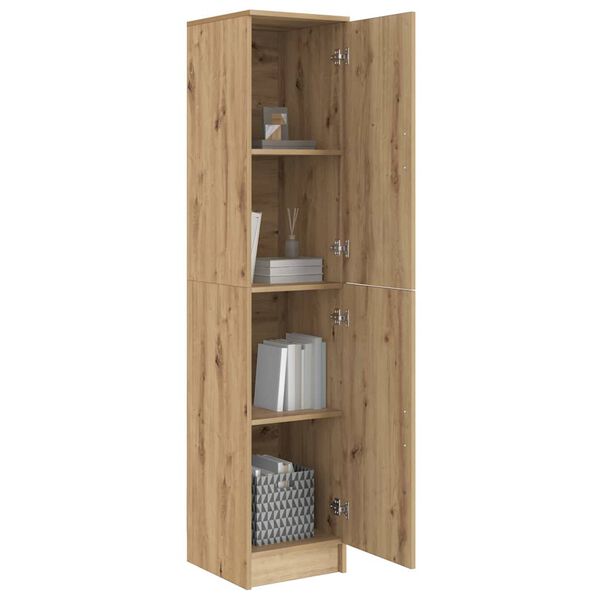 vidaXL Highboard ch&ecirc;ne artisanal 35 x 39 x 168 cm Bois d'ing&eacute;nierie