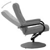 vidaXL Fauteuil inclinable avec repose-pieds gris clair tissu