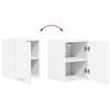 vidaXL Armoire suspendue Blanc 30 x 31 x 40 cm Bois d'ing&eacute;nierie