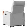 vidaXL Fauteuil inclinable de massage &eacute;lectrique gris nuage tissu