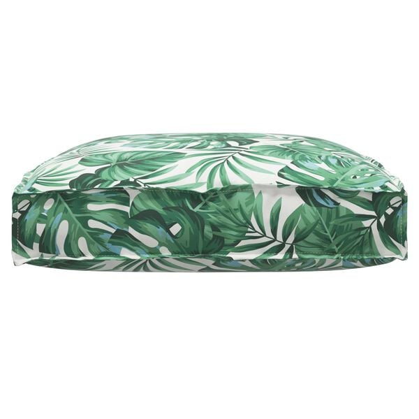 vidaXL Coussin Feuille Motif feuille 80 x 80 x 12 cm Tissu Oxford