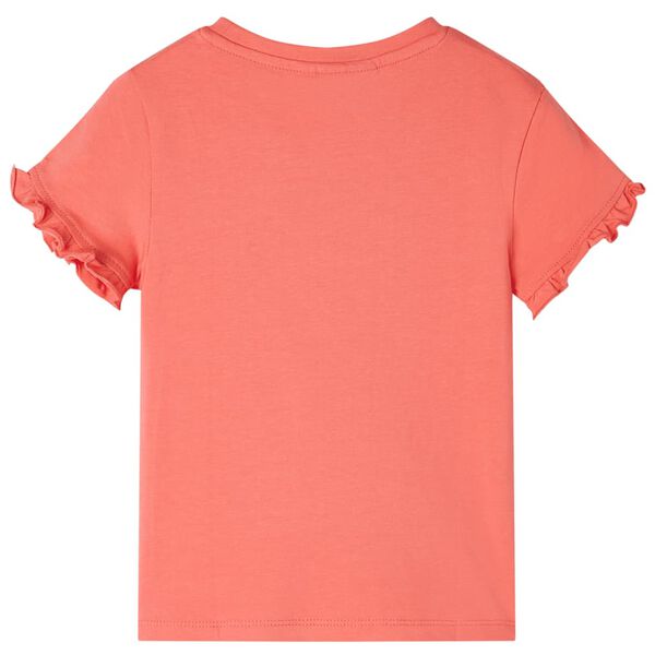 T-shirt enfants &agrave; manches courtes corail 104