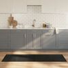 vidaXL Tapis rectangulaire noir 60x200 cm bambou