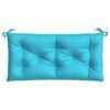 vidaXL Coussins de banc de jardin lot de 2 turquoise 100x50x7 cm tissu