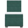 vidaXL Sommier &agrave; lattes de lit avec matelas Vert fonc&eacute; 90x190 cm