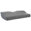 vidaXL Oreiller avec oreiller Gris 60 x 34 x 11 cm Polyester
