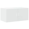vidaXL Armoire de rangement blanc 80x42,5x225 cm bois d'ing&eacute;nierie