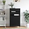 vidaXL Haut Armoire Noir 60 x 36 x 110 cm Bois d'ing&eacute;nierie